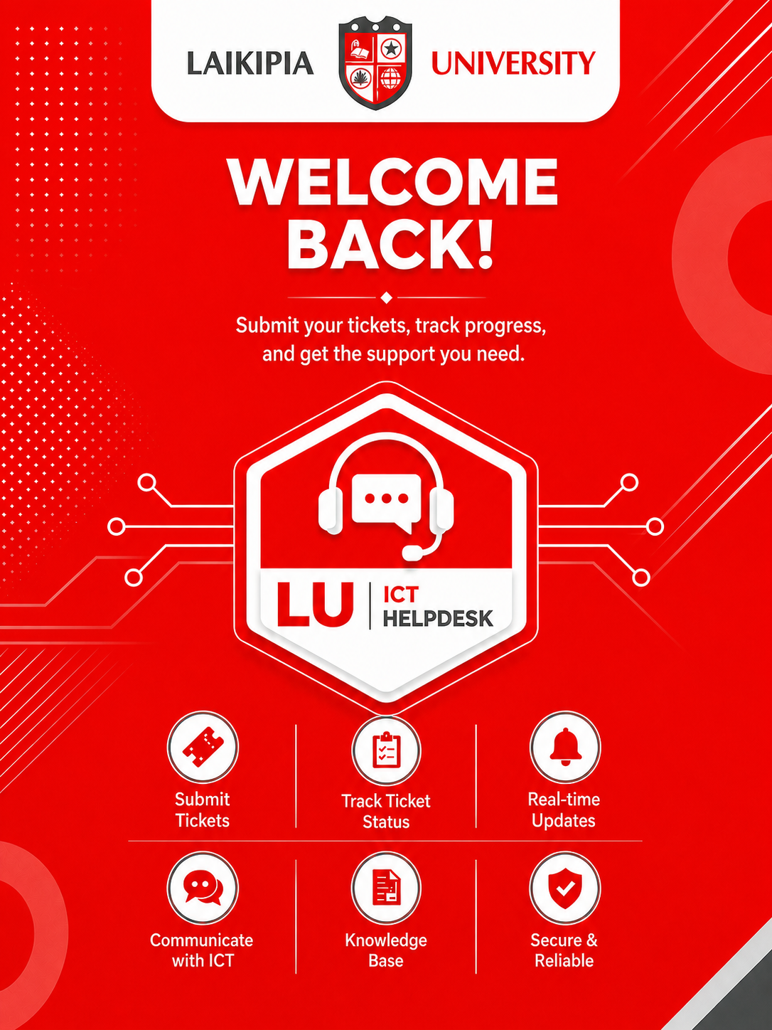 LU ICT Helpdesk Welcome