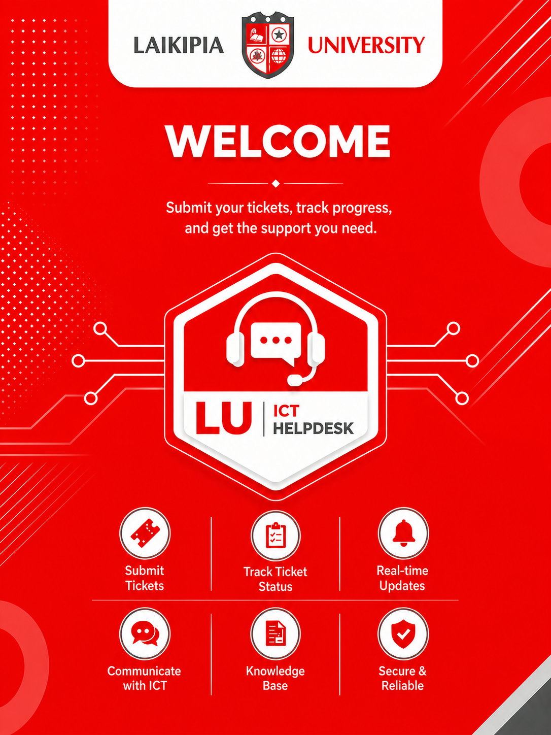 LU ICT Helpdesk Welcome